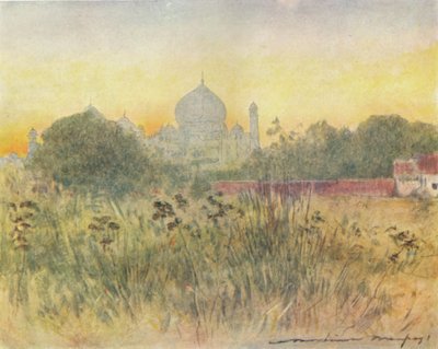 Taj Mahal, Agra, 1905 tekijältä Mortimer Ludington Menpes