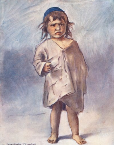 Maailman lapset: Cashmere, Cross (värilitografia). tekijältä Mortimer Ludington Menpes
