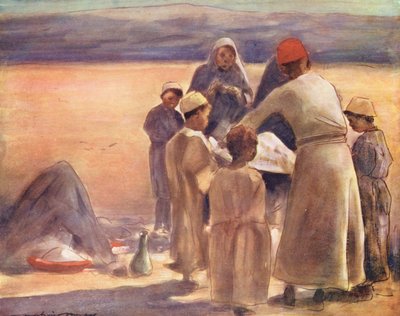 Maailman lapset: Maantiedon oppitunti (värilitro). tekijältä Mortimer Ludington Menpes