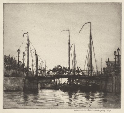 Bridge, Rotterdam (Chioggia: Kalastusveneet) tekijältä Mortimer Menpes
