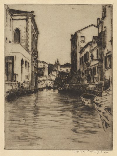 Lucianon silta, Canal Grande tekijältä Mortimer Menpes