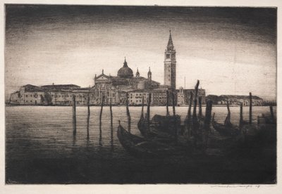 San Giorgio Maggiore, 1910. tekijältä Mortimer Menpes