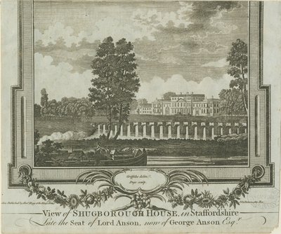 Shugborough Hall: kaiverrus, nd [?1760-luku] tekijältä Moses Griffiths