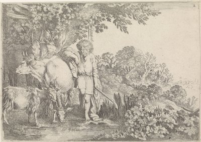 Argus vartioi laumaansa Mercury and Argus (sarjan nimi) tekijältä Moyses van Wtenbrouck