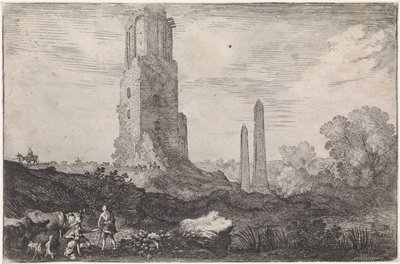Paisatge amb dos obeliscs i la 
