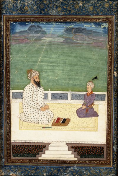Mullah ja oppilas, 1700-luku tekijältä Mughal School