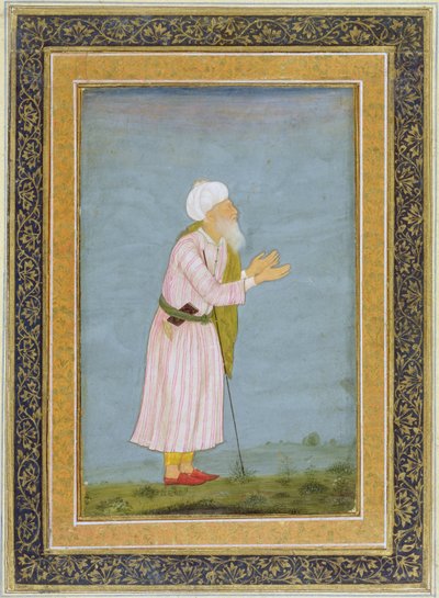 Muslimi uskonnollinen hahmo, Small Clive Albumista (läpinäkymätön wc paperilla) tekijältä Mughal School