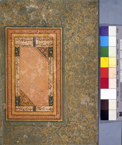 Metsäkukkaansa imettävä naaras, n. 1560 (läpinäkymätön akvarelli ja kulta paperille) [katso 6040455] tekijältä Mughal School