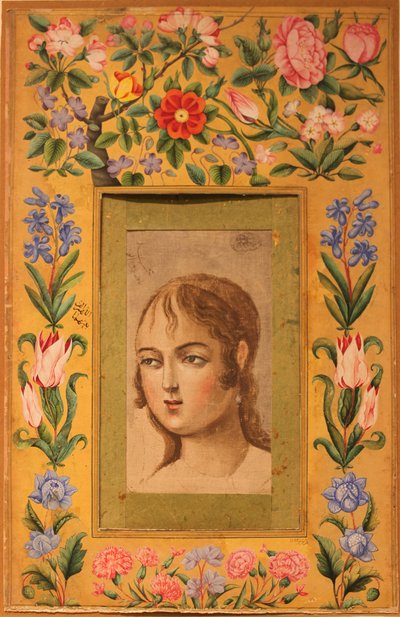 Nuoren kaunokaisen maalaus, Iran, 1740-50-luvut. tekijältä Muhammad Sadiq