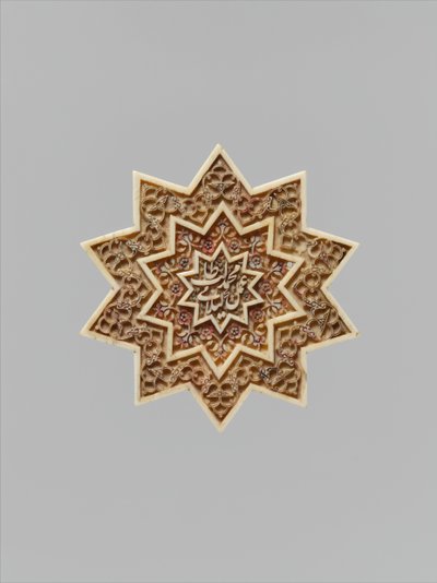 Star-Shaped Plaque, Iran, 1500-luvun ensimmäinen puolisko. tekijältä Muhammad Talib Gilani