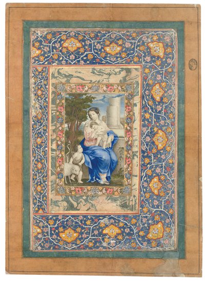 Madonna ja lapsi, 1682-83 tekijältä Muhammad Zaman