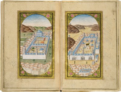Al-Masjid an-Nabawi Suuressa moskeijassa, 1783 tekijältä Mustafa Halimi