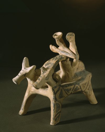 Vaunu, Marcopoulon haudasta, Attikasta, myöhäisheraldinen ajanjakso IIIA-IIIB, 1400-1200 eKr. (terrakotta) tekijältä Mycenaean