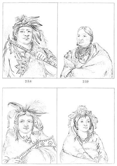 Menominees, 1841. tekijältä Myers and Co
