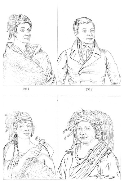 Oneidas, Tuscaroras ja Seneca, 1841. tekijältä Myers and Co