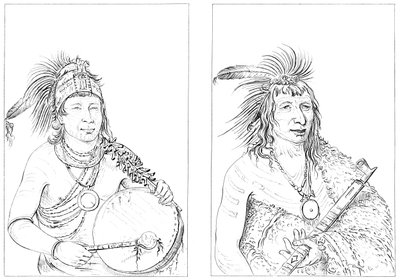 Sioux, 1841. tekijältä Myers and Co