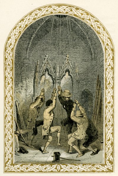 Kellonsoittajat - kuvitus Birket Foster tekijältä Myles Birket Foster