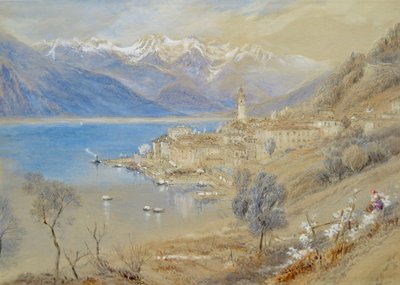Bellagio, Como-järven rannalla. tekijältä Myles Birket Foster
