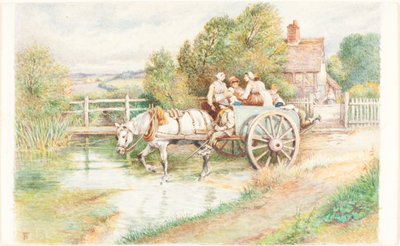 Lapset kärryssä tekijältä Myles Birket Foster