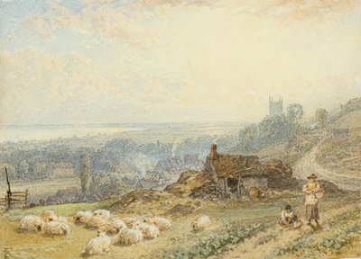 Hythe (akvarelli) tekijältä Myles Birket Foster