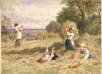 Maisema hahmoilla tekijältä Myles Birket Foster