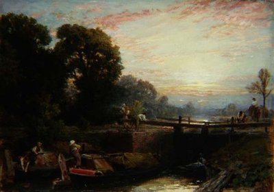 Lukko auringonlaskun aikaan tekijältä Myles Birket Foster