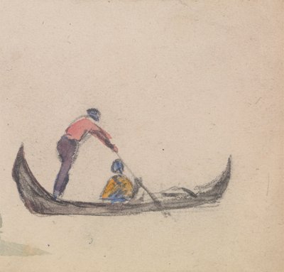 Um de um grupo de três estudos de gôndolas finlandês tekijältä Myles Birket Foster