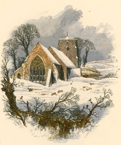Talvinen sapattikävely tekijältä Myles Birket Foster