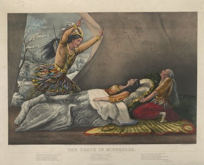 Minnehahan kuolema, 1867 tekijältä Nathaniel Currier