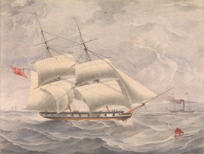 Priki-slooppi HMS "Fantome". tekijältä N. E. (after) Deey