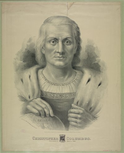 Kristoffer Kolumbuksen muotokuva (1451 - 1506) tekijältä Currier and Ives