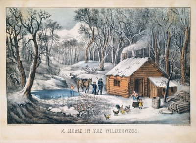 Koti erämaassa tekijältä Currier and Ives