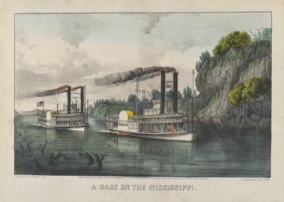 Kisa Mississippillä tekijältä Currier and Ives