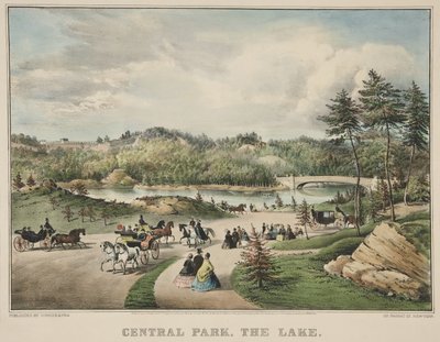 Keskuspuisto - Järvi tekijältä Currier and Ives