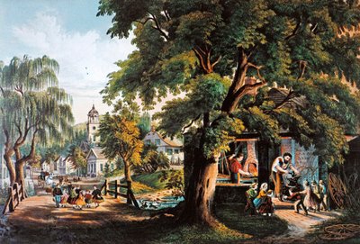 Maalaiselämä Yhdysvalloissa: Kyläseppä tekijältä Currier and Ives