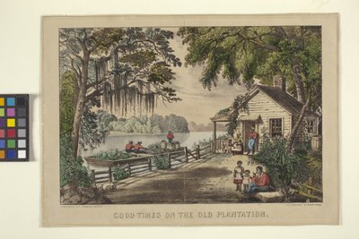 Gute Zeiten auf der alten Plantage von N. and Ives J.M. (1824-95) Currier