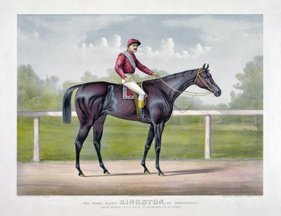 Currier & Ivesin Spendthrift Grand Racer Kingston tekijältä Currier and Ives