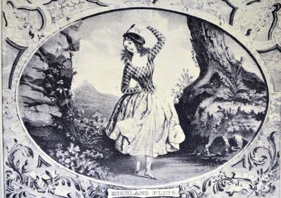 Currier & Ives Illustration 19th Century. Highland Fling tekijältä N. and Ives, J.M. Currier