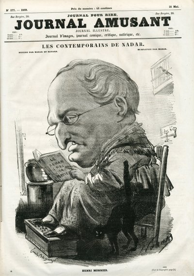 Le Journal Amusantin kansi, 5. toukokuuta 1859 (kaiverrus) tekijältä Nadar