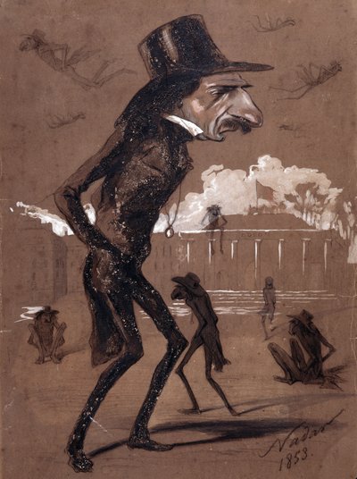 Hippolyte Lucas mies, jolla on isot jalat (Hippolyte Julien Joseph Lucas tekijältä Nadar