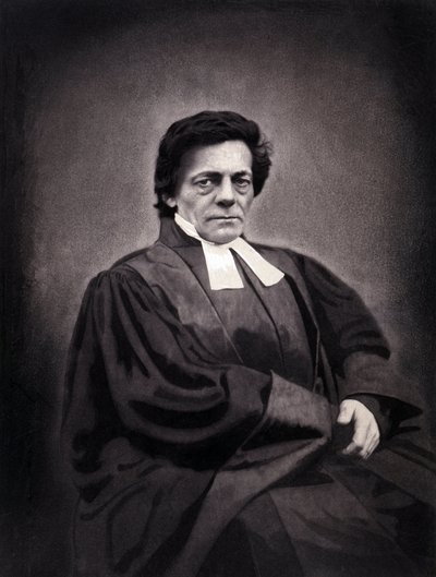 Muotokuva Alphonse Monodista, sveitsiläisestä pastorista (1802-1856) tekijältä Nadar
