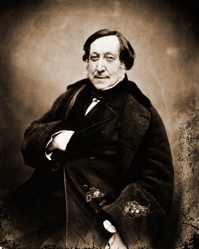 Gioachino Rossinin muotokuva, säveltäjä 1792-1868 (kuva) tekijältä Nadar