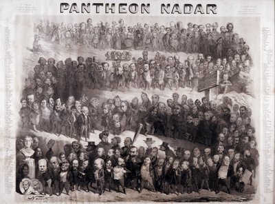 Pantheon Nadar edustaa 1800-luvun suuria historiallisia henkilöitä (intellektuaalisia ja poliittisia persoonallisuuksia) tekijältä Nadar