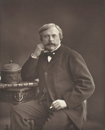 Edmond de Goncourt ranskalainen kirjailija ja kriitikko, 1822-1896, n. 185376. tekijältä Nadar