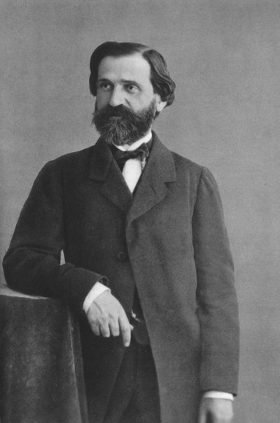 Giuseppe Verdi 1813-1901, italialainen romanttinen säveltäjä, pääasiassa ooppera tekijältä Nadar