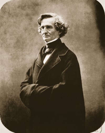 Hector Berlioz, 1863 (valokuvakaiverrus) tekijältä Nadar