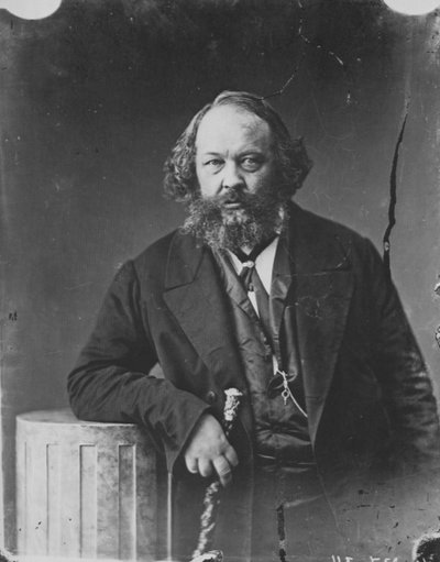 Mihail Bakunin, venäläinen vallankumouksellinen ja anarkismin teoreetikko, 1863 tekijältä Nadar