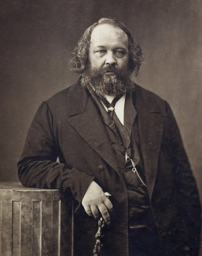 Mihail Aleksandrovitš Bakuninin muotokuva 1814-1876, noin 1860 tekijältä Nadar