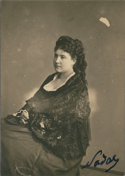 [Judith Gautier] tekijältä Nadar [Gaspard Félix Tournachon]