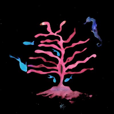 The Seahorse Tree, 2020 (sekoitettu media) tekijältä Nancy Moniz Charalambous